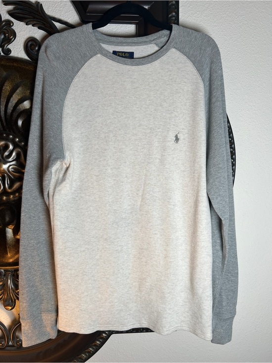 Polo Ralph Lauren Other - Polo Ralph Lauren Vintage Unisex Gray Thermal Pullover Crewneck Long Sleeve Top